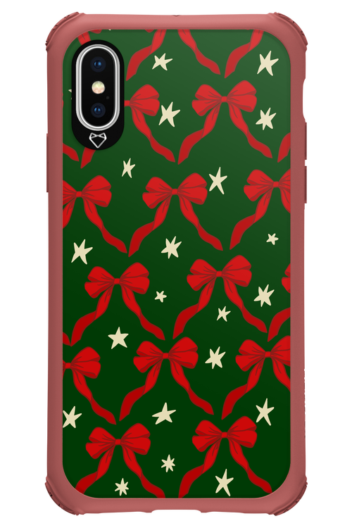 Bow & Stars (Green) - Apple iPhone XS