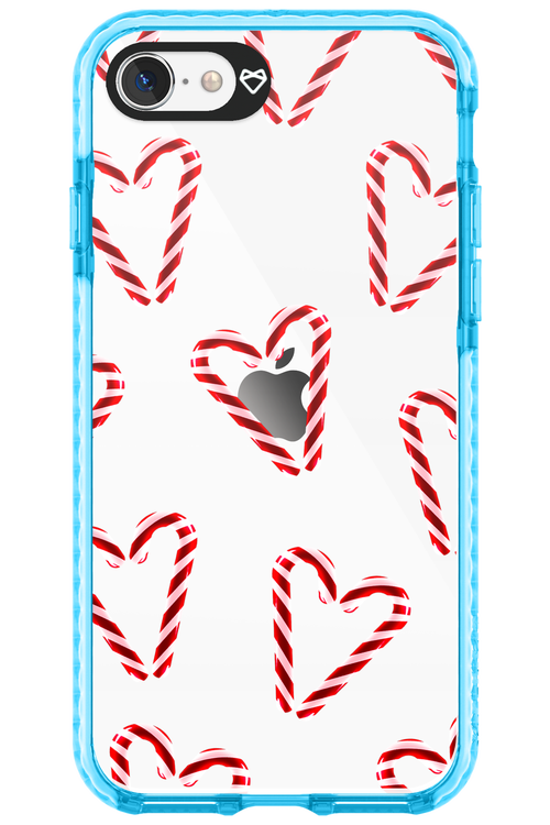 Candy Cane Hearts - Apple iPhone SE 2022
