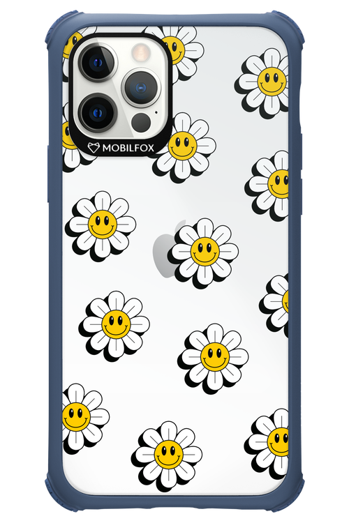 Smiley Flowers Transparent - Apple iPhone 12 Pro