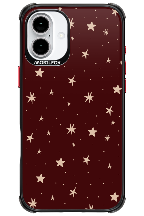 Burgundy Stars - Apple iPhone 16 Plus