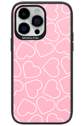 Line Heart Pink - Apple iPhone 14 Pro Max