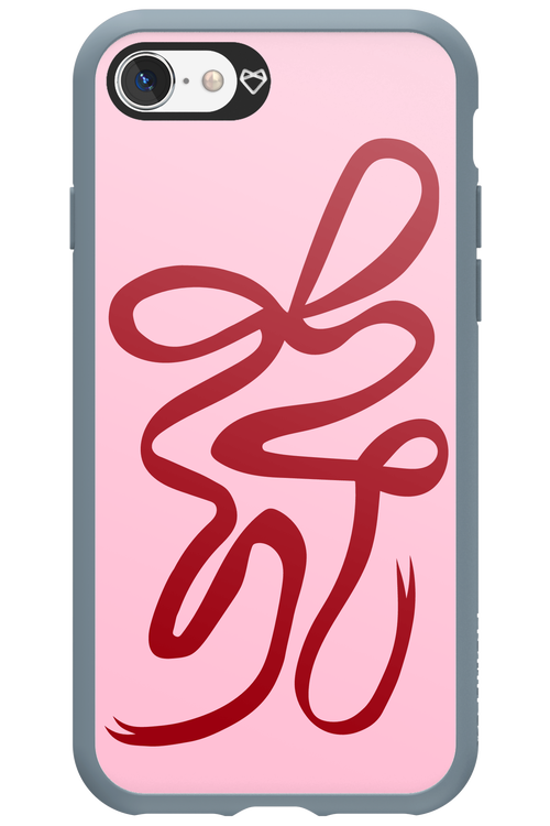 Burgundy Bow - Apple iPhone SE 2022