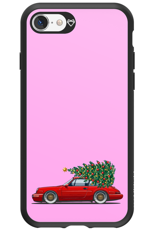 XMAS Car Pink - Apple iPhone SE 2020