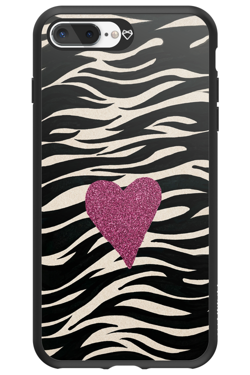 Zebra Heart 2.0 - Apple iPhone 8 Plus