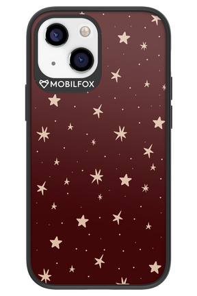 Burgundy Stars - Apple iPhone 13 Mini