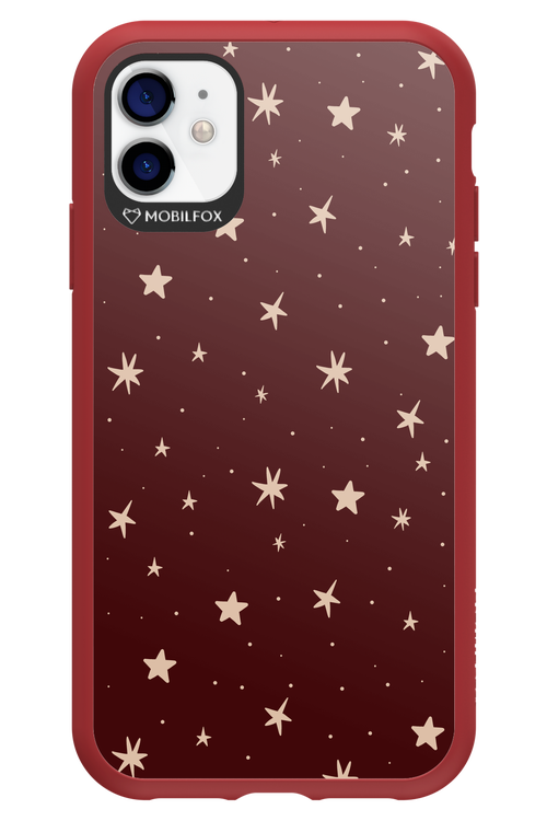 Burgundy Stars - Apple iPhone 11
