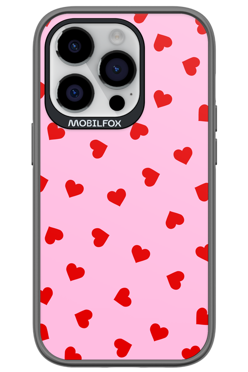Sprinkle Heart Pink - Apple iPhone 14 Pro