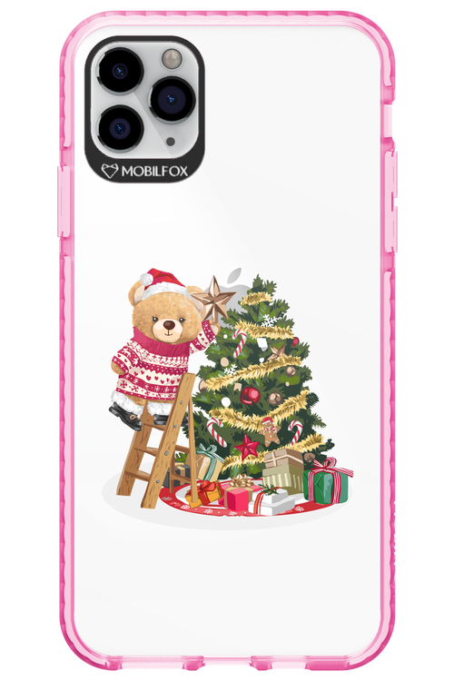 Christmas Bear (Transparent) - Apple iPhone 11 Pro Max