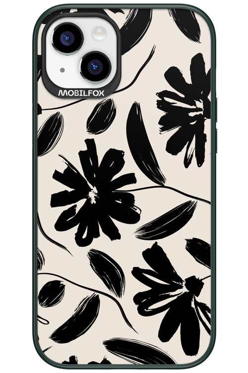 Monochrome Flowerss 2.0 - Apple iPhone 15 Plus