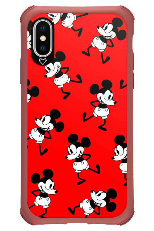 Iconic Mouse (red pattern) - Apple iPhone XS