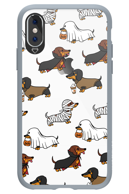 Scary Dachshund (Transparent) - Apple iPhone X