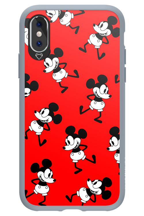 Iconic Mouse (red pattern) - Apple iPhone XS
