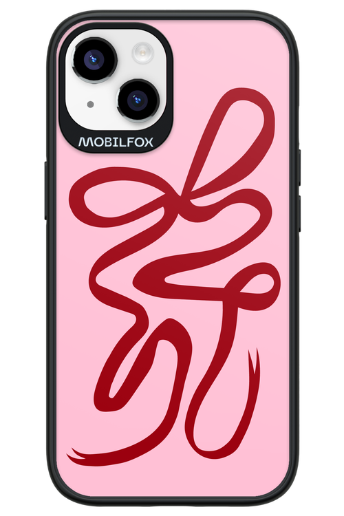Burgundy Bow - Apple iPhone 14