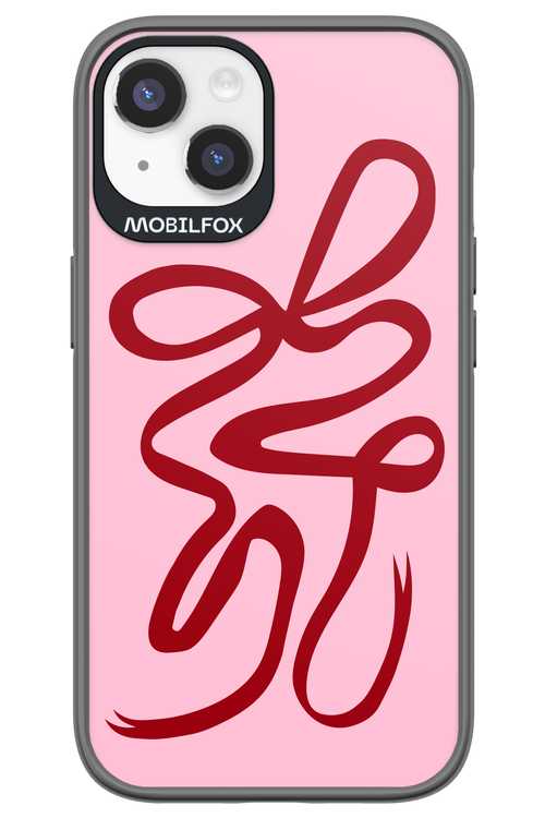 Burgundy Bow - Apple iPhone 14