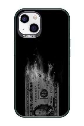 Money Burn B&W - Apple iPhone 13