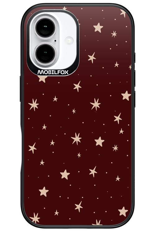 Burgundy Stars - Apple iPhone 16