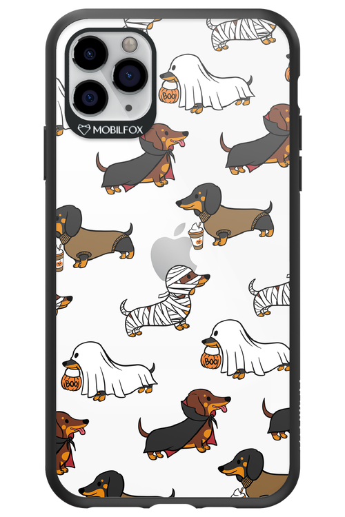 Scary Dachshund (Transparent) - Apple iPhone 11 Pro Max