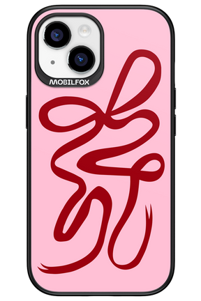 Burgundy Bow - Apple iPhone 15