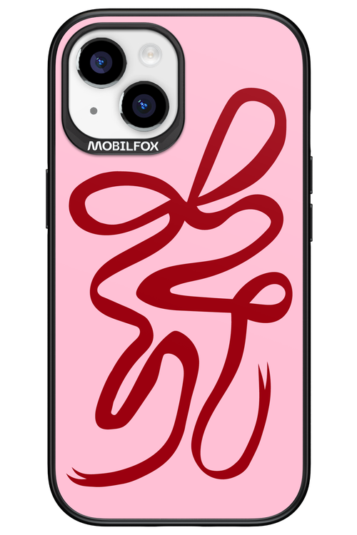 Burgundy Bow - Apple iPhone 15