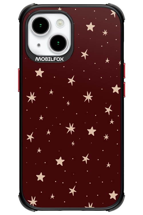 Burgundy Stars - Apple iPhone 15
