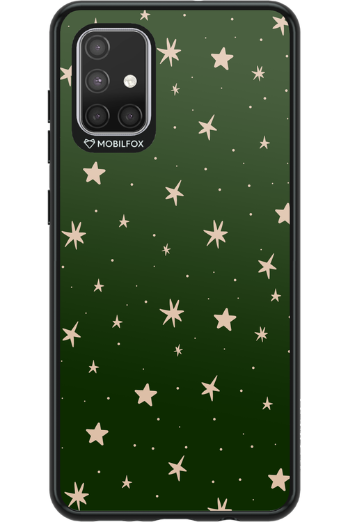 Forest Green Stars - Samsung Galaxy A71