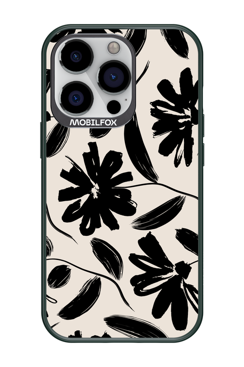Monochrome Flowerss 2.0 - Apple iPhone 13 Pro