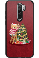 Christmas Bear (Burgundy) - Xiaomi Redmi Note 8 Pro