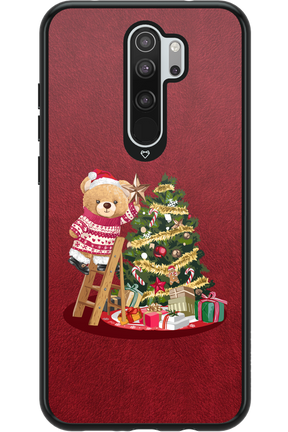 Christmas Bear (Burgundy) - Xiaomi Redmi Note 8 Pro