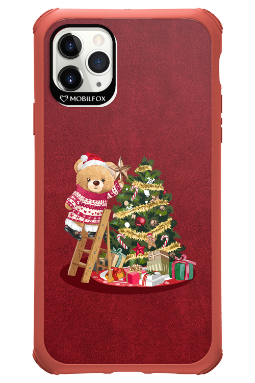 Christmas Bear (Burgundy) - Apple iPhone 11 Pro Max