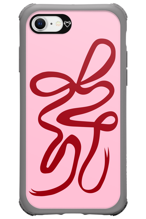 Burgundy Bow - Apple iPhone 8