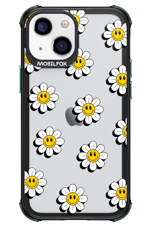 Smiley Flowers Transparent - Apple iPhone 13 Mini