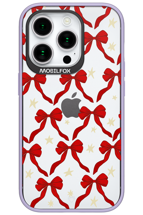 Bow & Stars (Transparent) - Apple iPhone 15 Pro