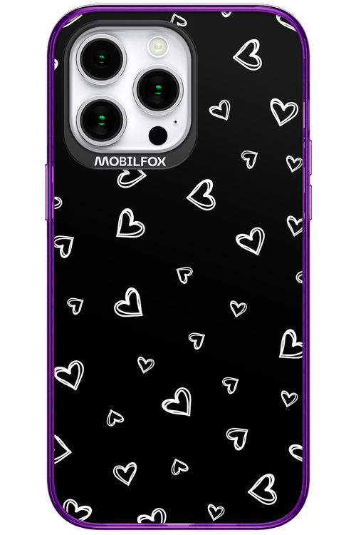 Monochrome Hearts 2.0 - Apple iPhone 15 Pro Max