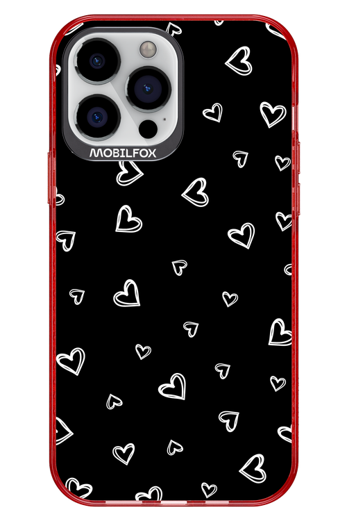 Monochrome Hearts 2.0 - Apple iPhone 13 Pro Max