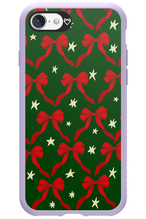 Bow & Stars (Green) - Apple iPhone SE 2022