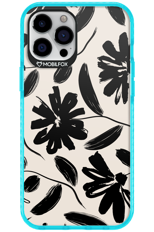 Monochrome Flowerss - Apple iPhone 12 Pro Max
