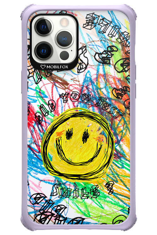 Crayon Smiley Colorful - Apple iPhone 12 Pro Max