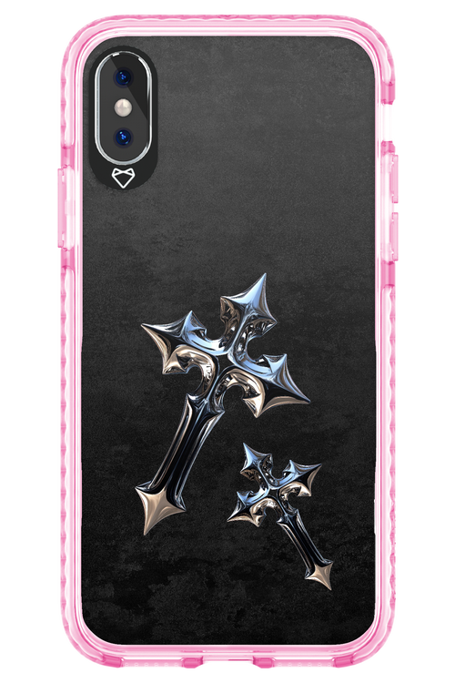 Chrome Crosses - Apple iPhone X