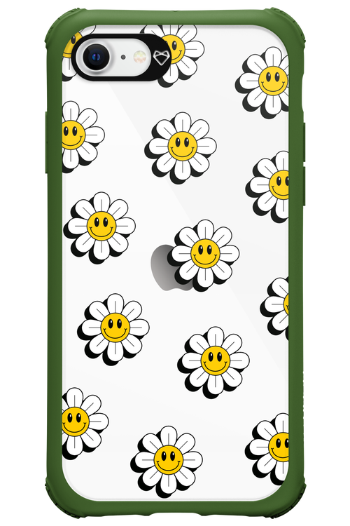 Smiley Flowers Transparent - Apple iPhone SE 2022