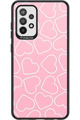 Line Heart Pink - Samsung Galaxy A72