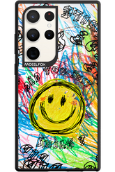 Crayon Smiley Colorful - Samsung Galaxy S23 Ultra