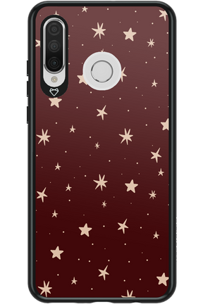 Burgundy Stars - Huawei P30 Lite