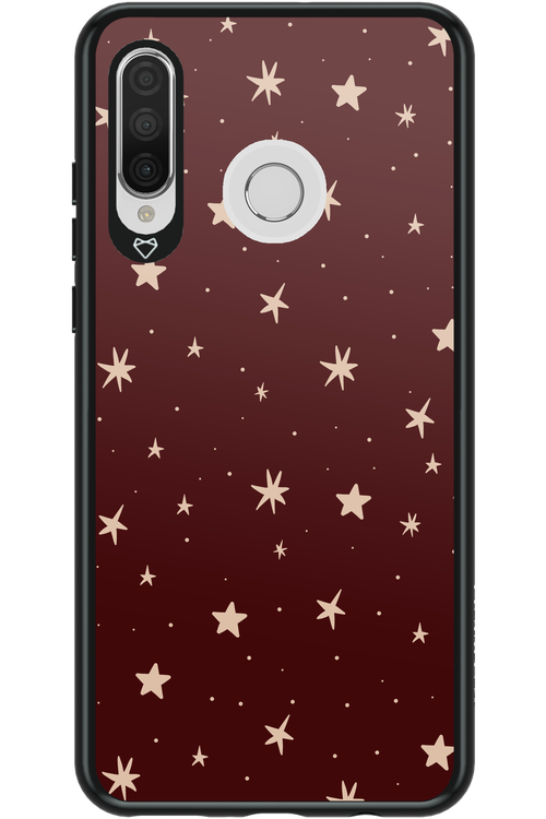 Burgundy Stars - Huawei P30 Lite