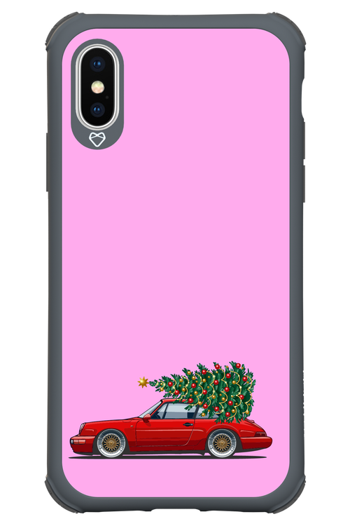 XMAS Car Pink - Apple iPhone X