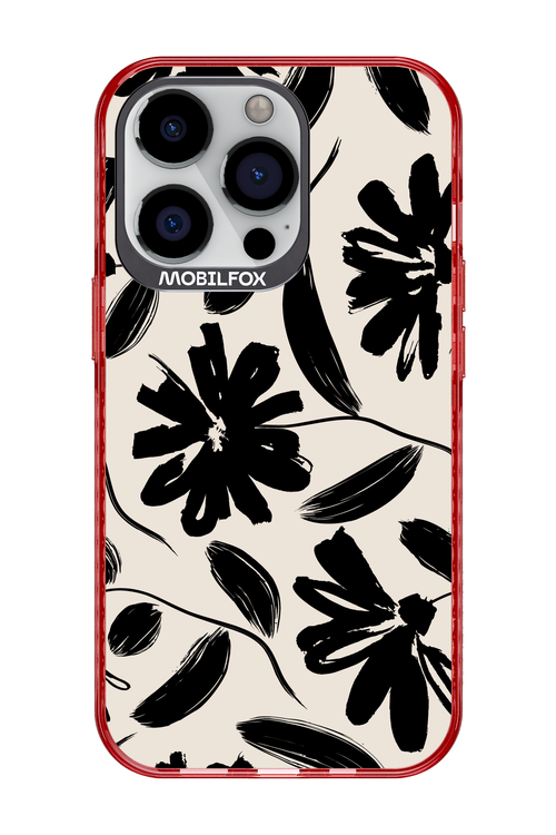 Monochrome Flowerss - Apple iPhone 13 Pro