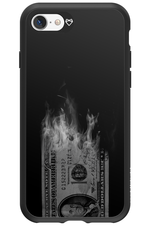 Money Burn B&W - Apple iPhone 7