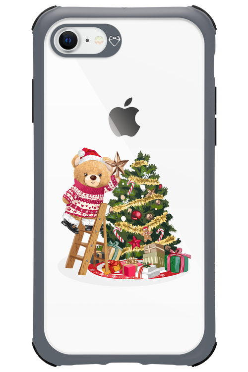 Christmas Bear (Transparent) - Apple iPhone 8