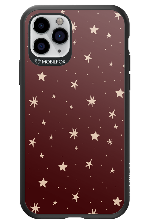 Burgundy Stars - Apple iPhone 11 Pro