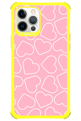 Line Heart Pink - Apple iPhone 12 Pro Max