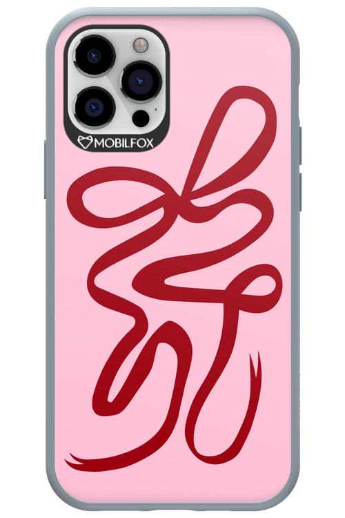 Burgundy Bow - Apple iPhone 12 Pro